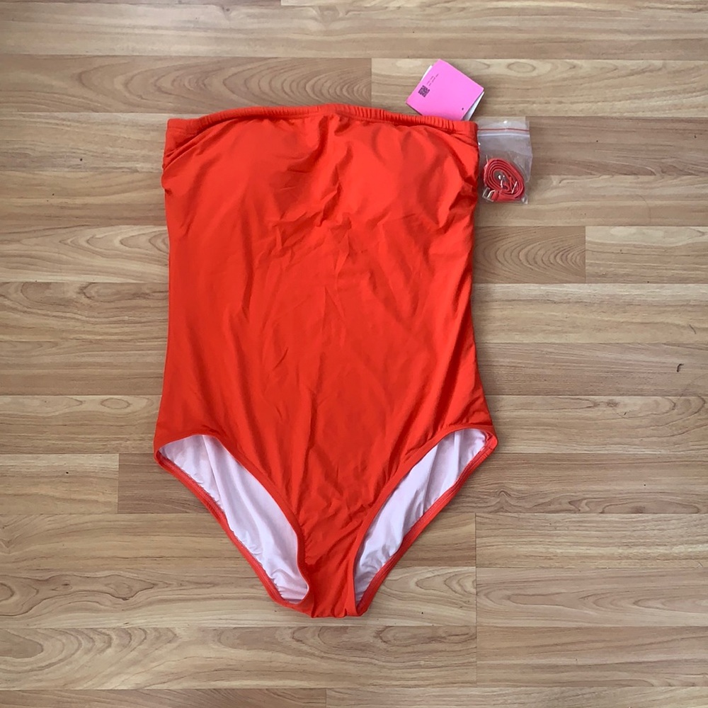 Kate spade | hot Cherry one piece size large